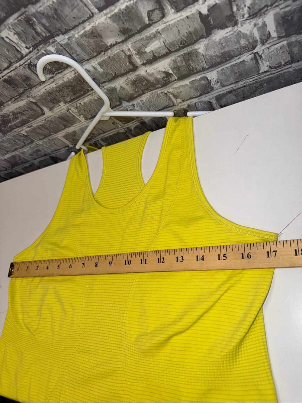 ZYIA Yellow Ribbed Racerback Tank - Picture 6 of 7